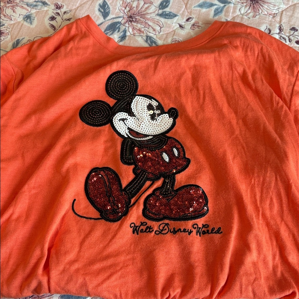 Disney Vibrant Orange Apparel never worn